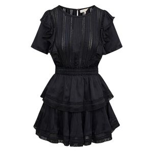 *NWT* LoveShackFancy Natasha Heritage Black Mini Dress